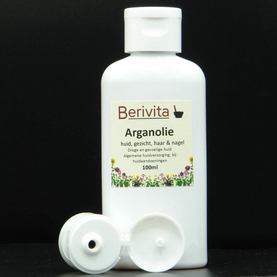 Arganolie Puur 100ml - Onbewerkte Argan Olie voor Gezicht, Huid en Haren - Koudgeperst