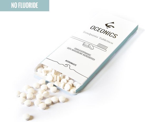 Denttabs Tandpasta Tabletten zonder fluoride +/-300 stuks