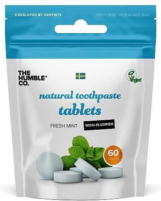Humble Tandpasta Tabletten met Fluoride 60 stuks