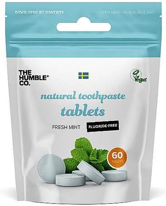 Humble Tandpasta Tabletten zonder Fluoride 60 stuks