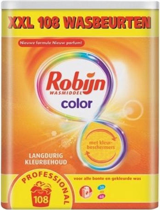 Robijn Professional - Color wasmiddel - 108 wasbeurten (6,15 kg)
