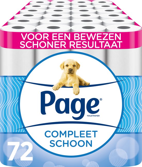 Page®/Scottex® toiletpapier - Compleet Schoon wc papier - 72 rollen - Voordeelverpakking