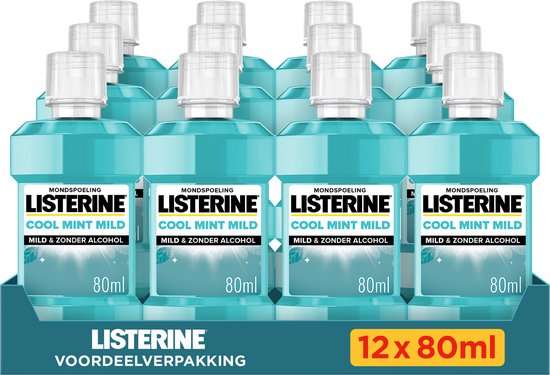 Listerine Cool Mint Mondspoeling 95 ml - Pack of 8