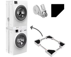 Dastium Home - Stapelkit wasmachine droger - Stapelset wasmachine droger - Tussenstuk wasmachine droger- Universeel en Verstelbaar