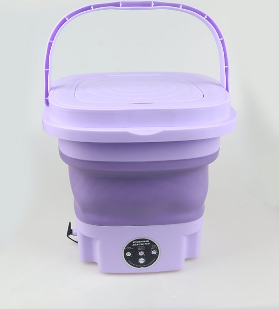 Aqua Laser Mini-wasmachine | Camping-wasmachine | Draagbare mini-wasmachine | Studenten Wasmachine | paars