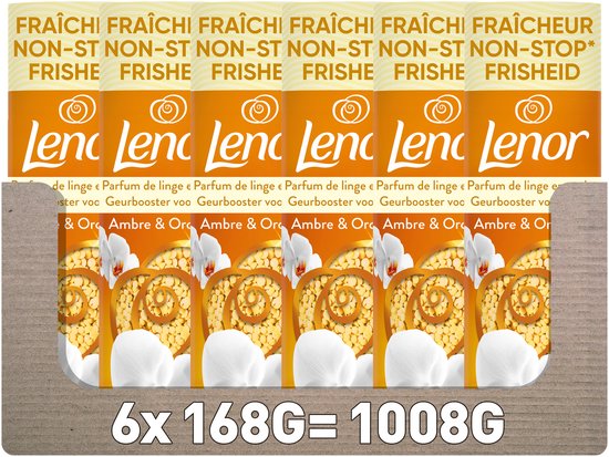 Lenor Geurbooster Amber & Orchidee - 6 x 168 gram - Wasparfum