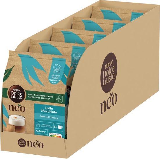 NESCAFÉ Dolce Gusto NEO – Latte Macchiato – 60 Pads voor 30 koppen koffie