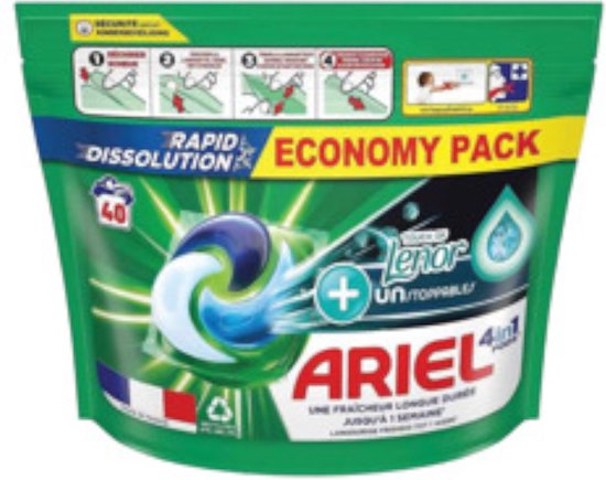 Ariel 4in1 Touch of Lenor Unstopabbles Wascapsules - 40 caps