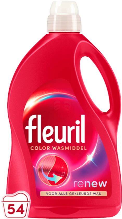 Fleuril Color - Vloeibaar Wasmiddel - Gekleurde Was - 54 wasbeurten - Grootverpakking