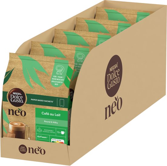 NESCAFÉ Dolce Gusto NEO sachets Café au Lait - 5x12 sachets voor 12 koppen koffie