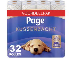 Page® toiletpapier - Kussenzacht wc papier - 32 rollen - Ultiem comfort - Voordeelverpakking