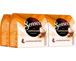 Senseo Cappuccino Caramel Koffiepads - Intensiteit 2/9 - 4 x 8 pads