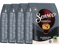 Senseo Espresso Koffiepads - Intensiteit 9/9 - 4 x 36 pads