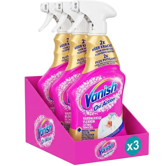 Vanish Oxi Action Gold Vlekverwijderaar Spray - 500ml x3