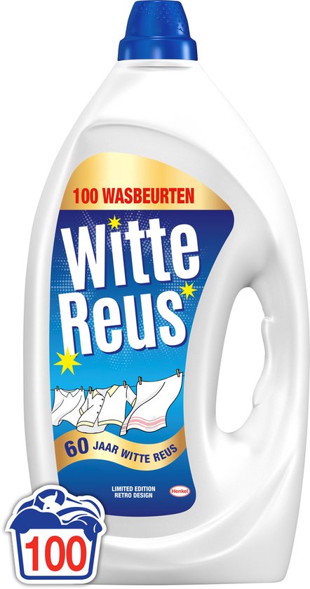 Witte Reus Gel - Vloeibaar Wasmiddel - Witte Was - 100 Wasbeurten - Grootverpakking