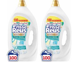 Witte Reus Wasmiddel Frisse Reus Gel Lotus 100 Wasbeurten - 2 x 4,5 liter - Voordeelverpakking