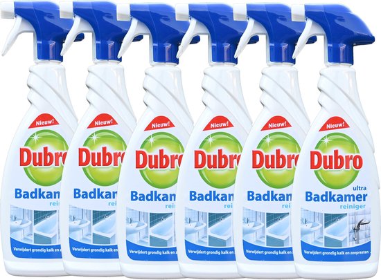 6x Dubro Ultra badkamer reiniger - badkamerreiniger - Anti kalk - 6x 650ml
