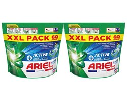 Ariel 4in1 Wasmiddel Pods Actieve Geurbestrijding - 2 x 60 stuks - Voordeelverpakking