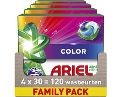 Ariel 4in1 Wasmiddel Pods Kleur - 4 x 30 Wasbeurten