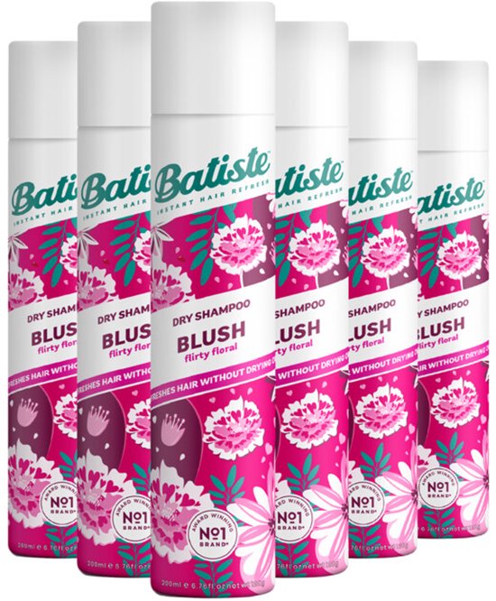 Batiste Droogshampoo Blush - 6 x 200 ml - Voordeelverpakking