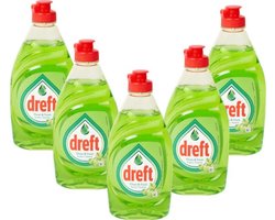 Dreft Afwasmiddel Clean & Fresh Appel - Set van 5 flessen van 340 ml