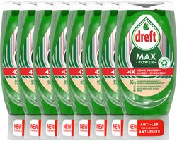 Dreft MaxPower - Vloeibaar Afwasmiddel - voordeelverpakking 8 x 370ml