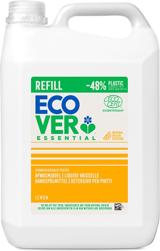 Ecover Afwasmiddel Essential Citroen - 5 liter