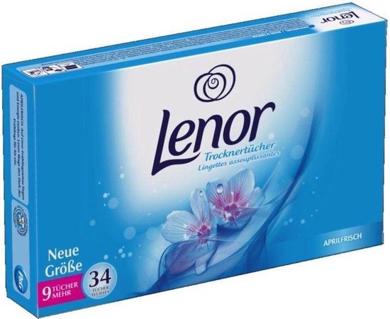 Lenor Droogtrommeldoekjes Aprilfris - 6 x 34 Stuks (204 doekjes)