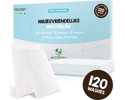 Mr. Green Mind Wasstrips 120 Wasbeurten fris Misty Mountains Wasmiddel Wasstrips Wasmiddeldoekjes incl. wasverzachter