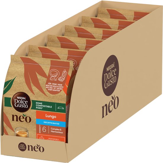NESCAFÉ Dolce Gusto NEO koffiepads Lungo Decaf - 6x12 pads voor 12 koppen koffie
