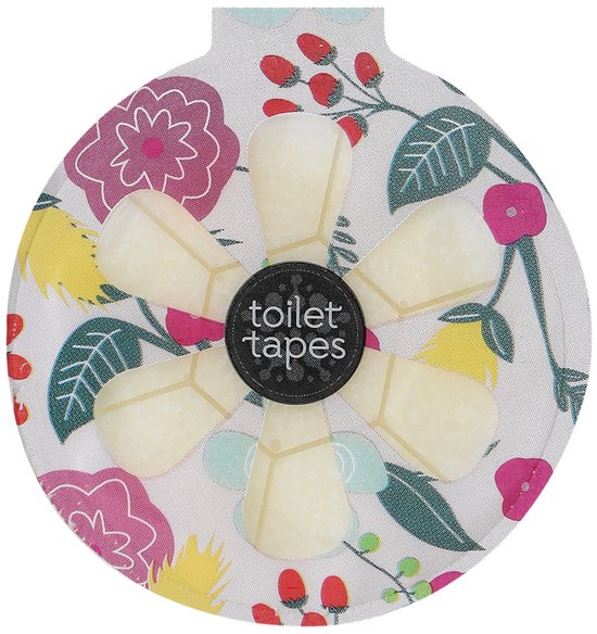 Toilet Tapes - Floral Fest - 1 stuk - Eco-vriendelijke WC Blokjes - 220+ Spoelbeurten - Tot 90% Minder Plastic, Efficiënte Toiletsteen - ook geschikt voor randloos toilet - duurzaam verpakt in FSC karton