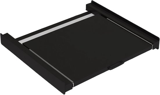 Tussenstuk Wasmachine & Droger met Uitschuifbare Plank XL – Zwart - Bodo